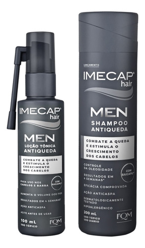 Imecap Men Shampoo E Tonico Fortalecimento Antiqueda Capilar