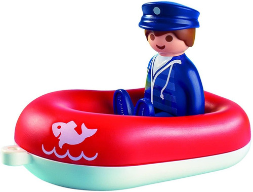 Playmobil 123 Hombre Con Balsa Agua 6795