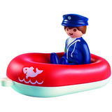 Playmobil 123 Hombre Con Balsa Agua 6795