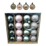 Bolas De Navidad 3,5cm Adornos Navideños X15 Esferas Pettish Color 4087