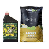 Sustrato Vitaflor 50lt Terrafertil Con Top Crop Veg 1lt Grow