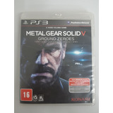 Metal Gear Solid V Ground Zeroes Ps3 Mídia Física Com Manual