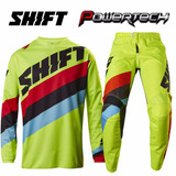 Conjunto Equipo Motocross Shift Amarillo Fluo