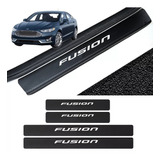 Sticker Protección De Estribos Ford Fusion Fibra De Carbono