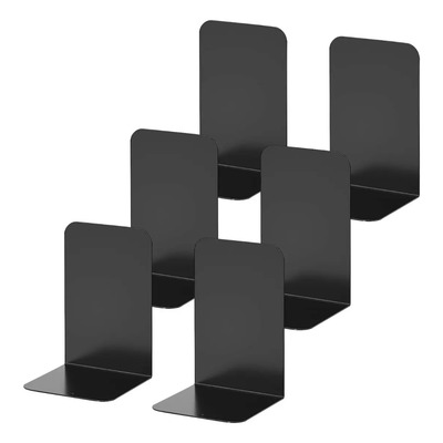 6pz Soporte Sujeta Libros Decorativos Metal Decoracion Hogar