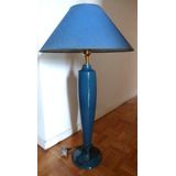 Lámpara Azul Diseño Con Pantalla 74 Cms. 