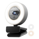 Gusgu 1080p Fhd Webcam With Sony Sensor And Built-in Ring