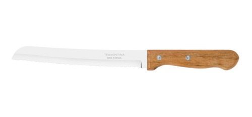 Cuchillo De Pan Dynamic Tramontina 8 PuLG Acero Inox Madera