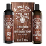 Shampoo Y Acondicionador Para Barba Viking Revolution 10 Oz