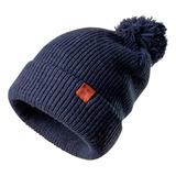 Gorro Unisex Fly Line Pom Blend Pro Beanie Azul Lippi