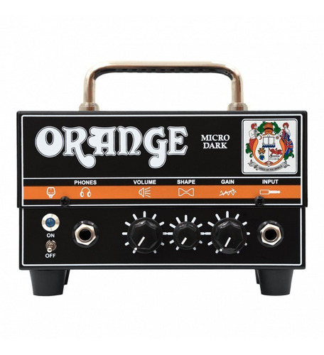 Orange Micro Dark Cabezal Guitarra Pre Valvular 20w Loop 6pa