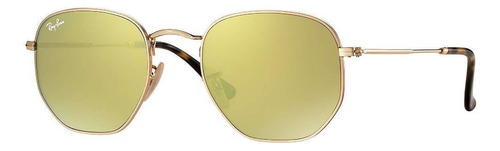 Ray Ban Rb3548n 001/93 Hexagonal Flat Lenses Dorado Espejo