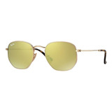 Ray Ban Rb3548n 001/93 Hexagonal Flat Lenses Dorado Espejo