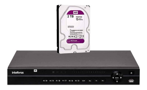 Nvr Gravador Rede 32 Canais Ip Nvd 1432 Intelbras 2tb Purple