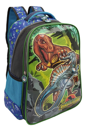 Mochila De Costas Escolar Infantil Creche Passeio Dinossauro