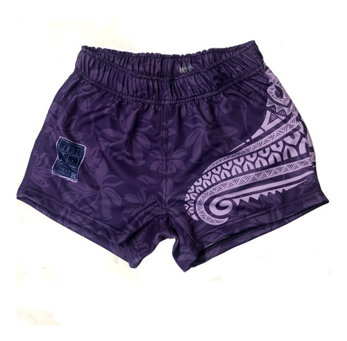 Short Hombre Training Mano Tribal Polynesico Morado