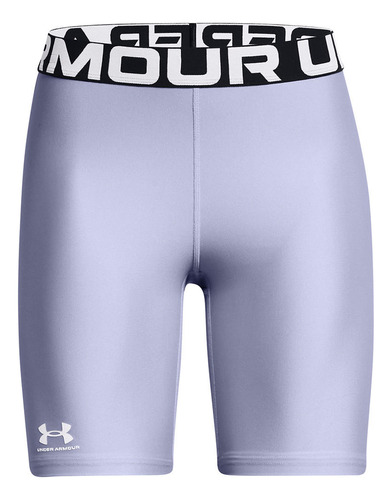 Shorts Heatgear® De 8  Para Mujer Morado Under Armour