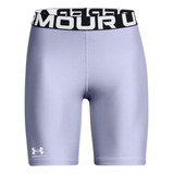 Shorts Heatgear® De 8  Para Mujer Morado Under Armour