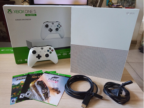 Xbox One S All-digital - 1tb - 3 Juegos Digitales-minecraft