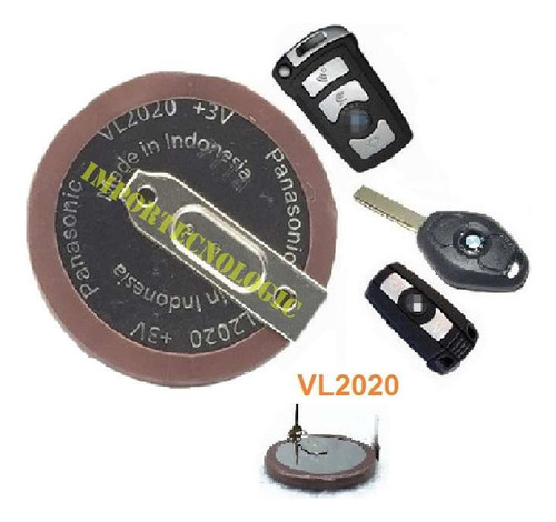 Bateria Vl2020 Para Llave Control Bmw 116i E81 2011 A 90°