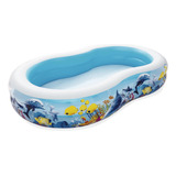 Alebrca Piscina Inflable Infantil Rectangular 262x16x46cm