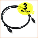 Cabo Optico Otico Digital Toslink 3m Receptor Tv Universal