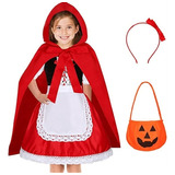 Disfraz Infantil De Halloween De Caperucita Roja Para Mujer