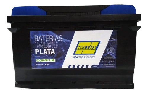 Bateria Hellux Economy 12 X 75   Positivo Derecho He740de
