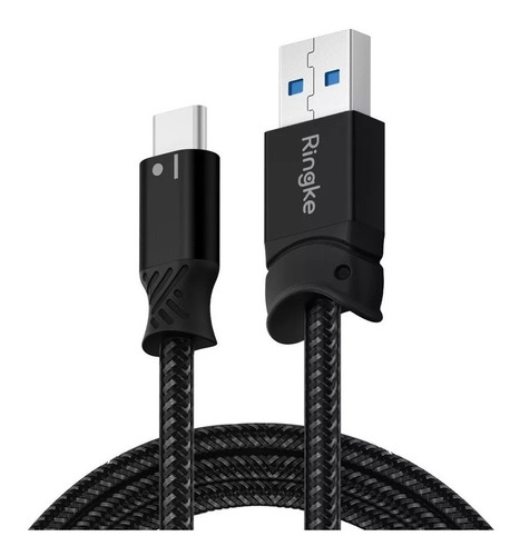 Cable Ringke Original Usb C A Usb Smart Fish Reforzado Negro