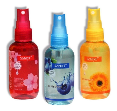 3pz Fijador De Maquillaje Floral Saniye Varios Aromas