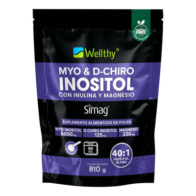 Wellthy Myo & Dchiro Inositol 810g Inulina Y Magnesio Marino Sabor Sin Sabor | MercadoLibre