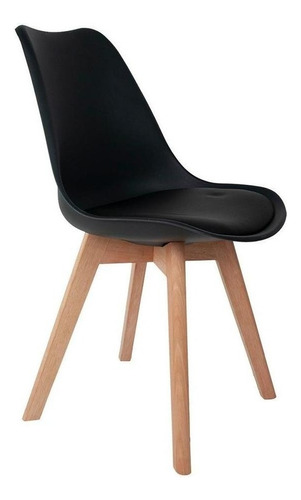 Cadeira De Jantar Charles Leda Saarinen Wood Eames Estofada