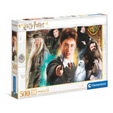Rompecabezas Harry Potter Hogwarts 500 Pz Clementoni Italia Dumbledore Hedwig Hagrid