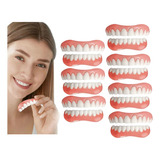 7×set De Prótesis Profesionales Silicona Brillante Dentes C