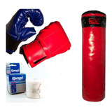 Combo Boxeo Bolsa Vendas Guantin Muscul 