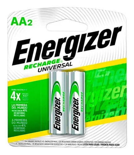 Energizer Caja Pilas Recargables Nh15u-2000 X12 Aa 2000 Mah Blister