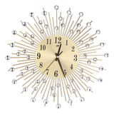 Rosenice Reloj De Pared 3d Diamantes Reloj Decorativo Reloj 