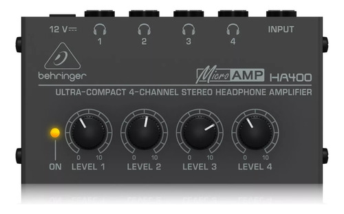 Behringer Ha400 Microamp Amplificador Para Audifonos 