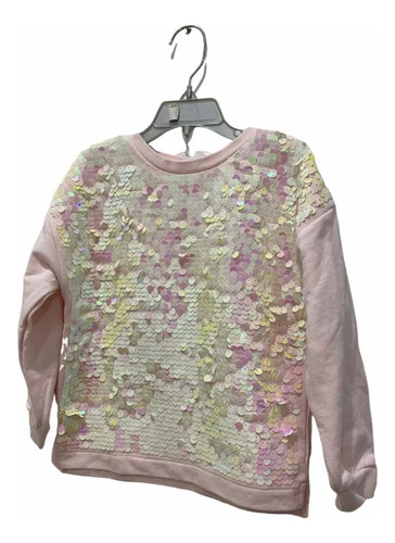 Buzo Rosa Marca H&m Talle 4-6 Años - Lentejuelas