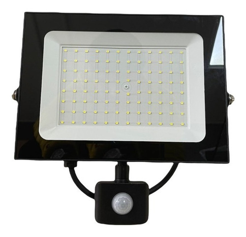 Reflector Led 100w Con Sensor Luz Blanca