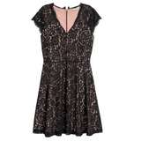 Vestido Negro De Encaje H & M Talla Ch