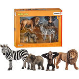  Schleich Figuras, Set De Animales Salvajes Africanos, Multi