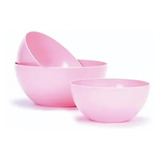 Set X3 Bowls Plástico Carol Linea Soft Pastel Rosa Oferta