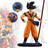 Figura Goku Juguete De Colección Accion 23cm Con Palos
