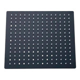 Regadera Cuadrada Negro Mate Gigante 30x30 Tipo Lluvia Lujo