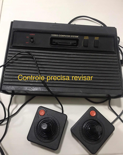 Video Game Atari 2600 Antigo Precisa Manutenção Controle