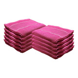 5 Toalha Lavabo Rosto Banheiro Academi Salão Rosa Pink 29x45