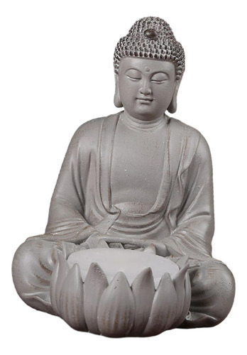 Estatua De Buda De Loto, Portavelas De Resina Para Velas Con