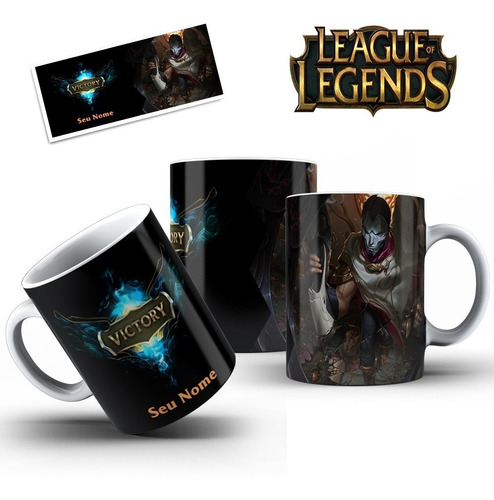 Caneca Jhin Campeão Jogo League Of Legends Lol Porcelana