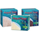 Aquaclear 70 Repuesto Media Bundle Pack De 3: 1-sponge, 1-ca